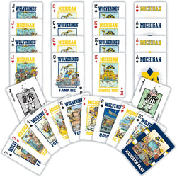 Michigan Wolverines Fan Deck Playing Cards - 54 Card Deck (ONLINE ORDER ONLY)
