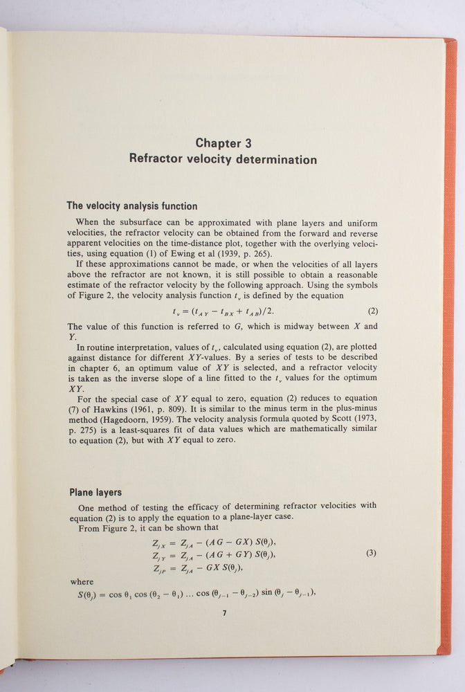 The Generalized Reciprocal Method of Seismic Refraction Interpretation (ONLINE ORDER ONLY)