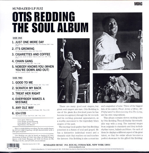 Otis Redding - The Soul Album [Vinyl] (ONLINE ORDER ONLY)