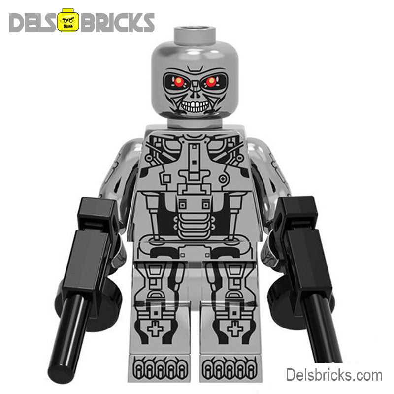 Terminator T-800 Chrome Endoskeleton Lego custom Minifigures (ONLINE ORDER ONLY)
