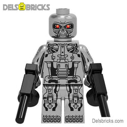 Terminator T-800 Chrome Endoskeleton Lego custom Minifigures (ONLINE ORDER ONLY)