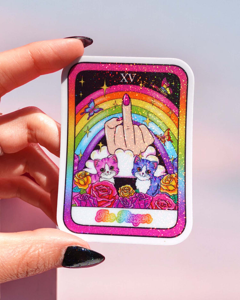 The Finger Tarot Card Sticker (Online Order Only)