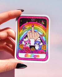 The Finger Tarot Card Sticker (Online Order Only)