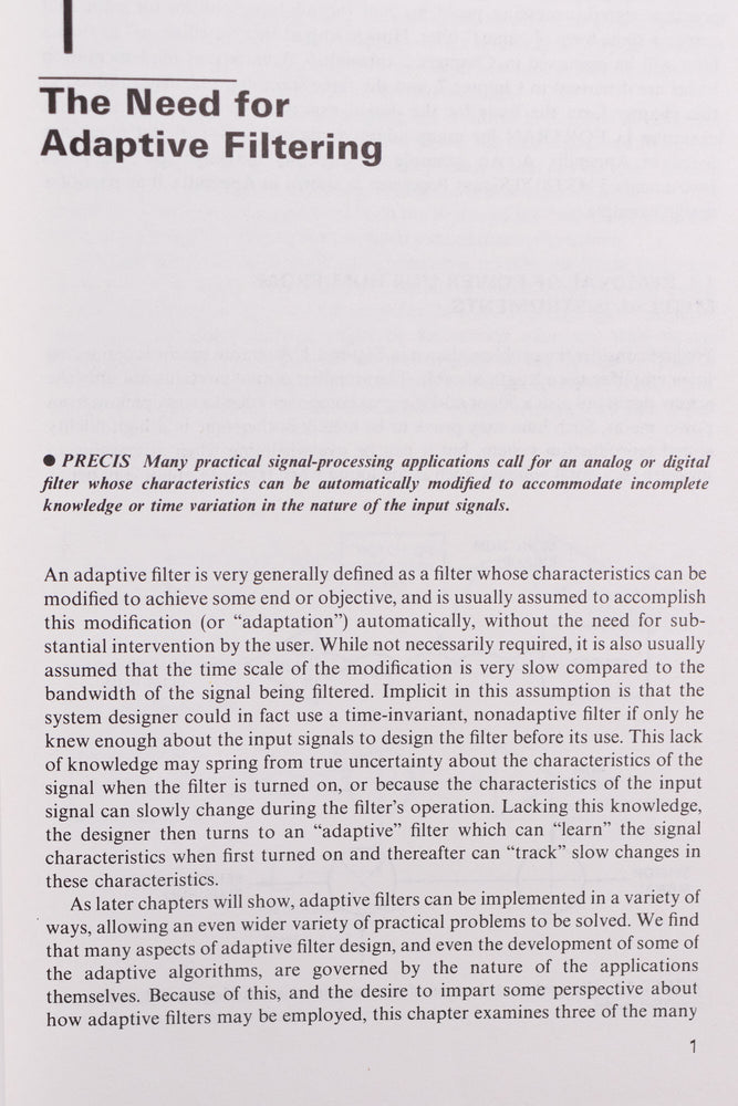 Theory and Design of Adaptive Filters (ONLINE ORDER ONLY)