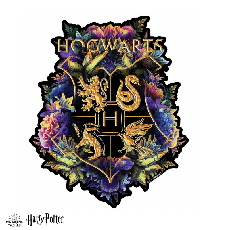 Harry Potter - Hogwarts Crest - Fine Oddities Wooden Jigsaw Puzzle (Online Order Only)