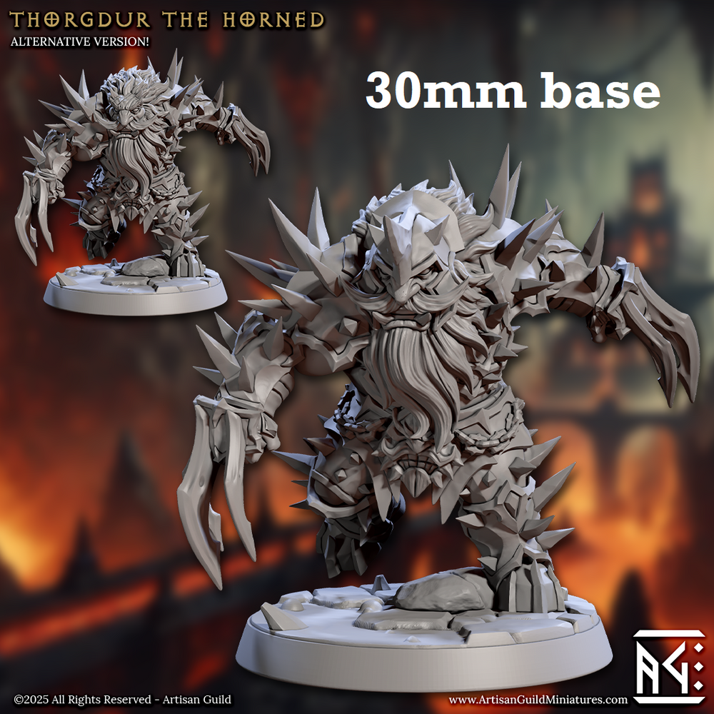 Thorgdur the Horned (Male Fire Dwarf Battlerager) (Online Order Only)
