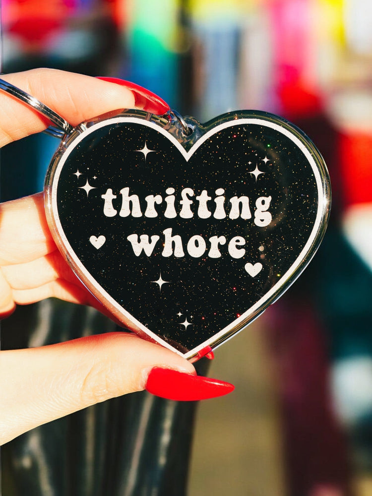 Thirfting Whore Heart Keychain (ONLINE ORDER ONLY)