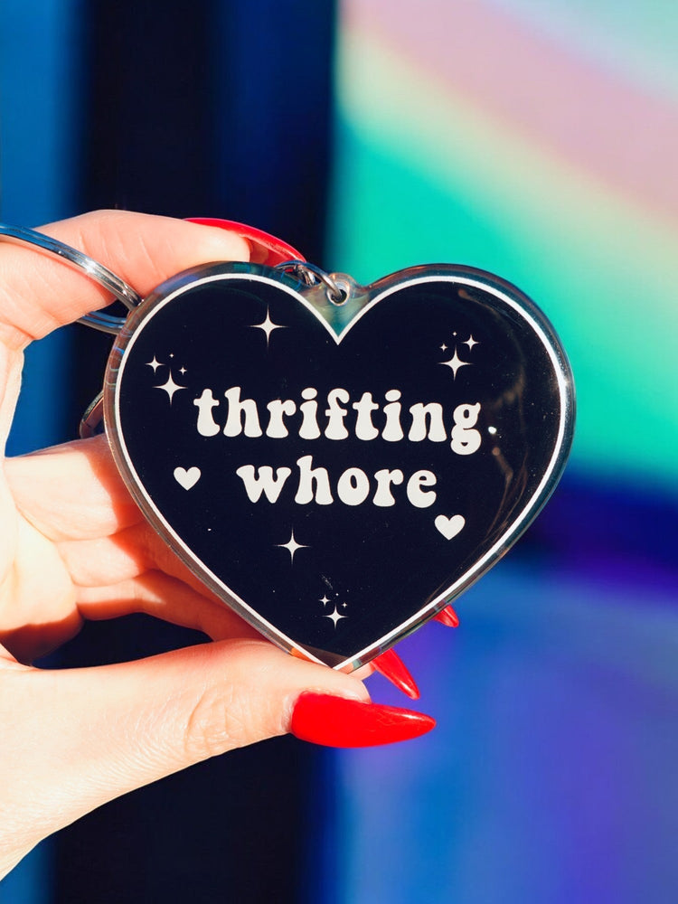 Thirfting Whore Heart Keychain (ONLINE ORDER ONLY)