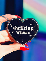 Thirfting Whore Heart Keychain (ONLINE ORDER ONLY)