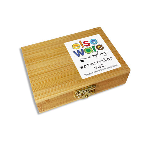 Watercolor Essentials Bundle | Bamboo Case, Metallics, & Paper Pad (ONLINE ORDER ONLY)
