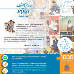Saturday Evening Post - Rockwell Quotes 1000 Piece Jigsaw Puzzle