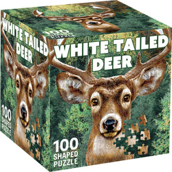 White Tail Deer 100 Piece Shaped Jigsaw Puzzle (ONLINE ORDER ONLY)