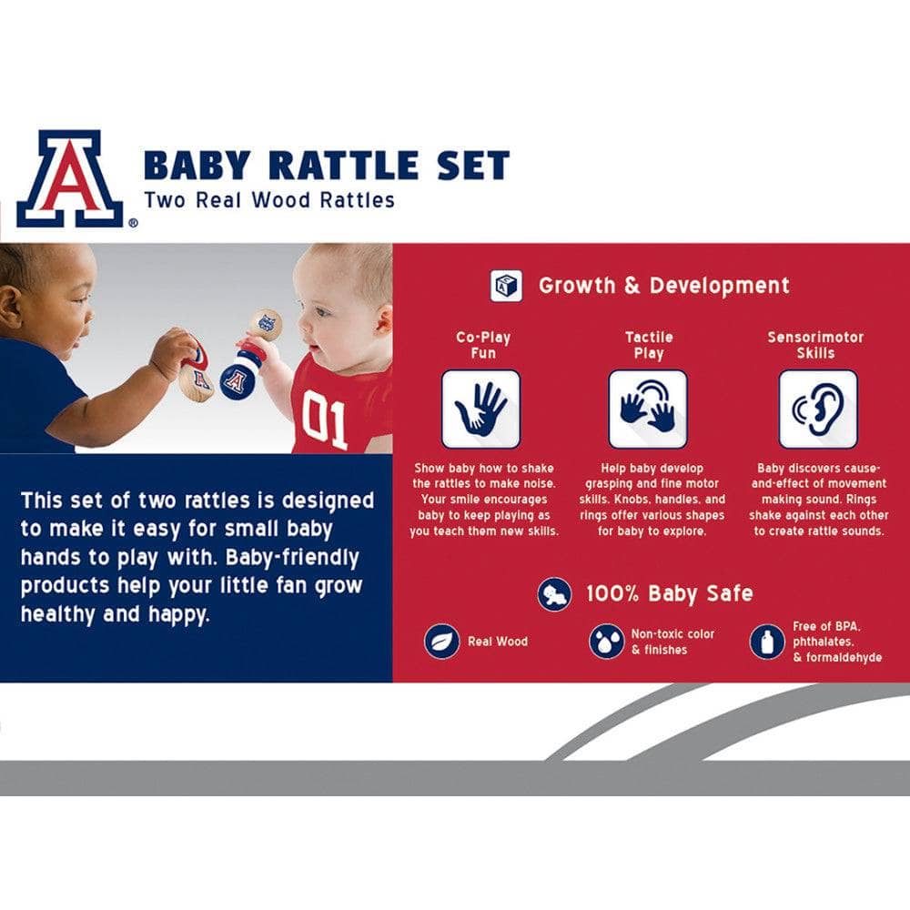 Arizona Wildcats - Baby Rattles 2-Pack (ONLINE ORDER ONLY)