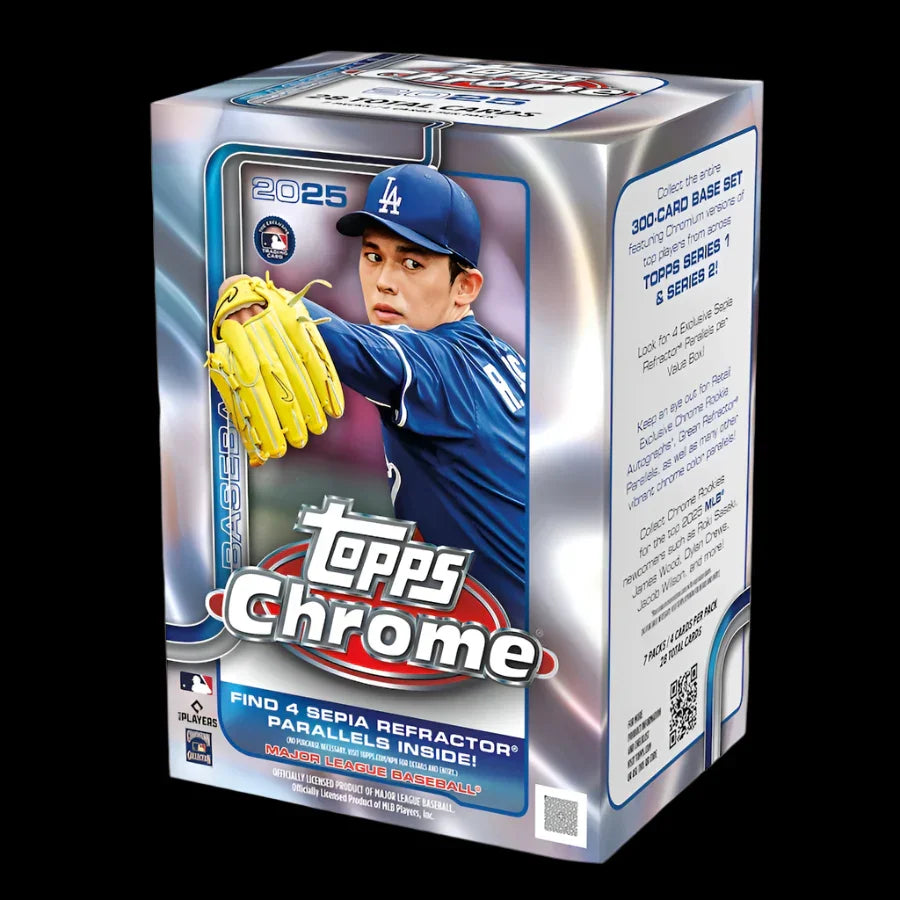 2025 Topps Chrome Baseball - Value Box (ONLINE ORDER ONLY)