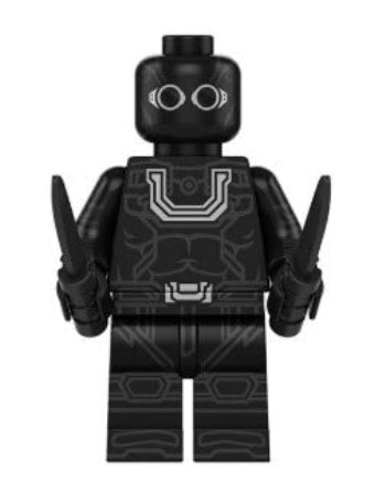 Black Noir Custom Minifig (Online Only)