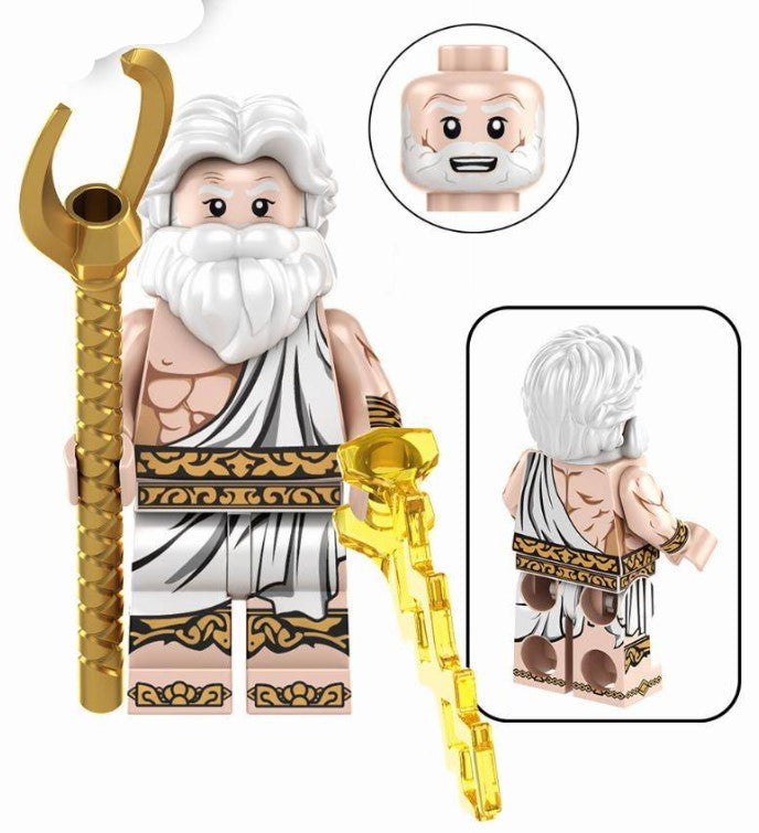 Greek Thunder God Custom Minifig (ONLINE ORDER ONLY)
