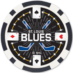St. Louis Blues 100 Piece Poker Chips (ONLINE ORDER ONLY)