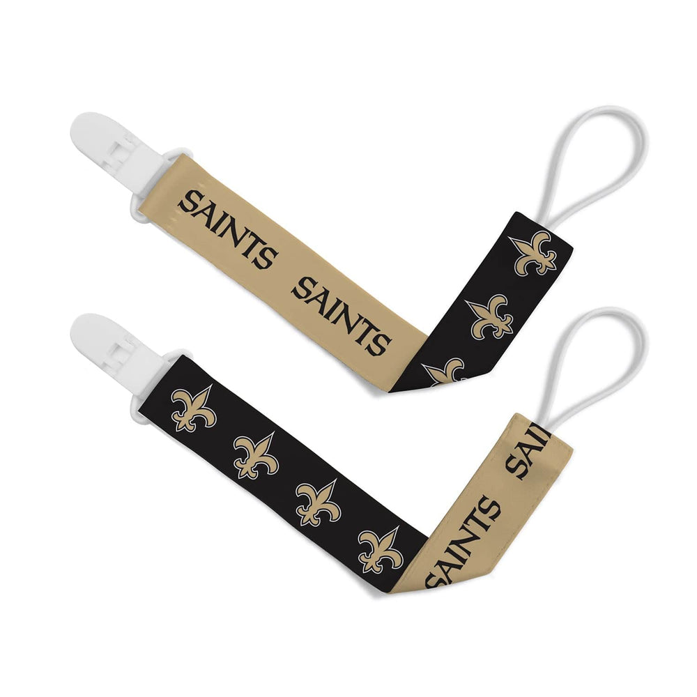 New Orleans Saints - Pacifier Clip 2-Pack (ONLINE ORDER ONLY)