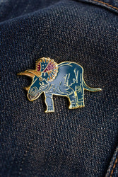 Triceratops Enamel Pin (Triceratops horridus) (ONLINE ORDER ONLY)