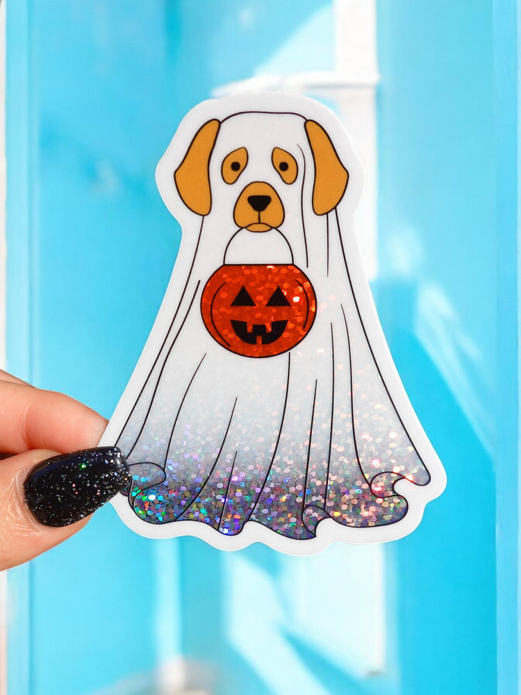 Trick Or Treat Doggy Sticker (Online Order Only)