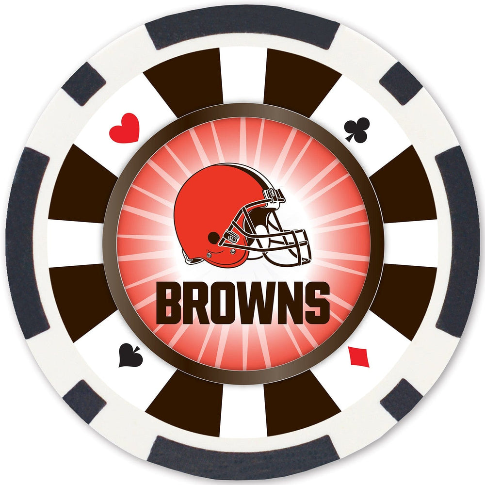 Cleveland Browns 100 Piece Poker Chips (ONLINE ORDER ONLY)