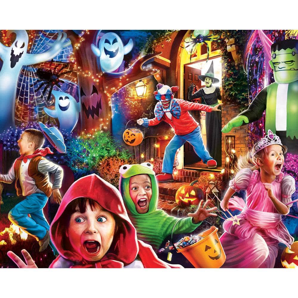 Halloween Glow in the Dark 100 Piece Jigsaw Puzzles 4-Pack