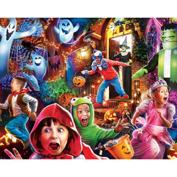 Halloween Glow in the Dark 100 Piece Jigsaw Puzzles 4-Pack