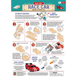 Race Car Buildable Wood Craft & Paint Kit (ONLINE ORDER ONLY)