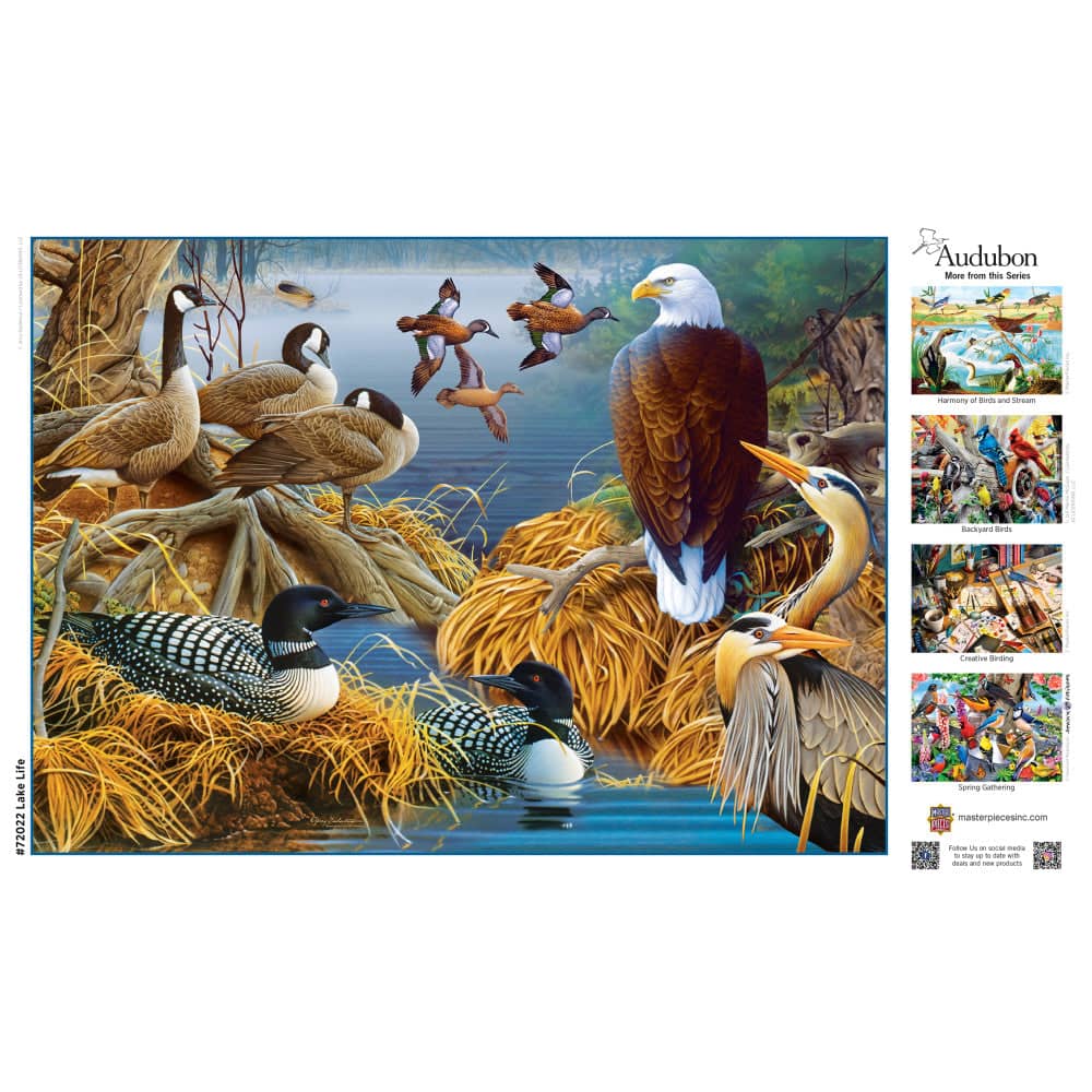 Audubon - Lake Life 1000 Piece Jigsaw Puzzle