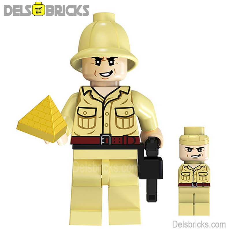 Rene Belloq from Indiana Jones | Lego Minifigures Custom Toys (ONLINE ORDER ONLY)