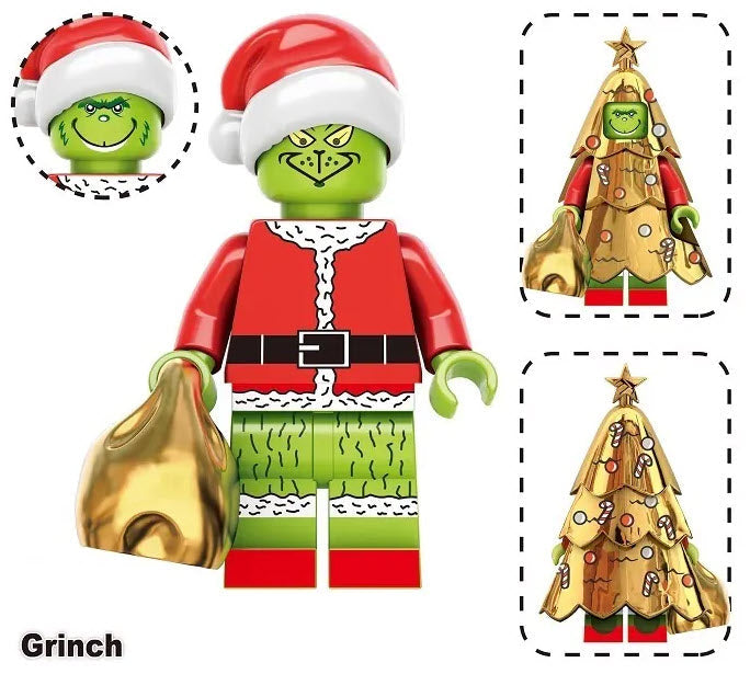 Grinch Minifigure - Unique Holiday Character for Collectors and Fans (Online Only)