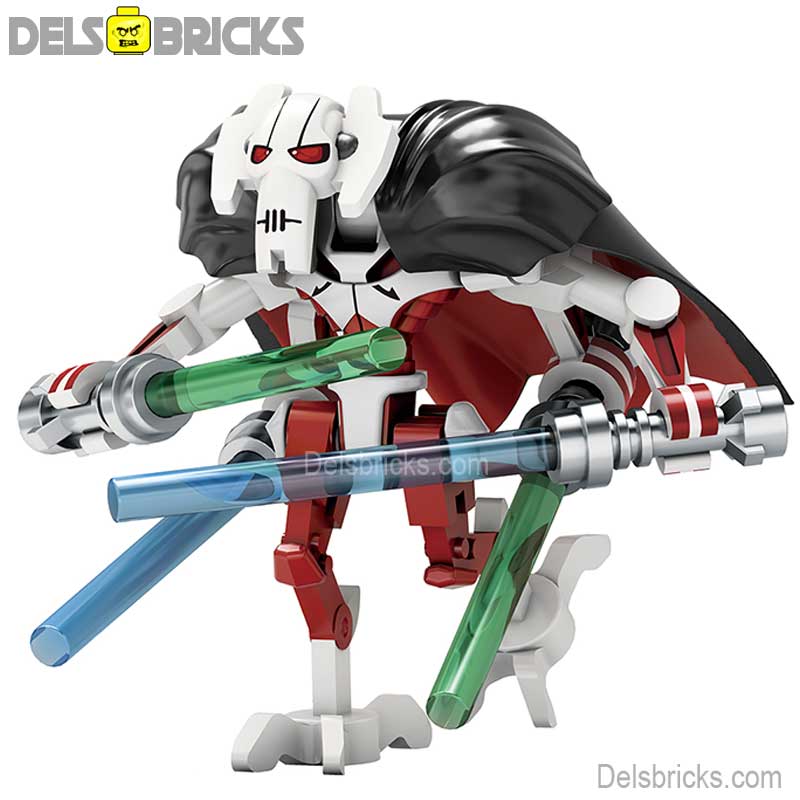 General Grievous (White) Lego Minifigures Custom Toys NEW 3 (ONLINE ORDER ONLY)