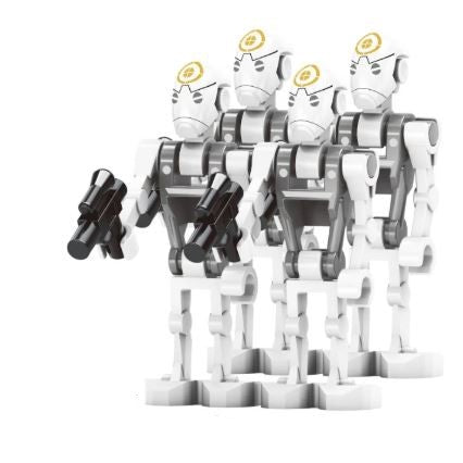 Assault Robot Captain Custom Minifig – Star Wars-Inspired Leader (Online Only)