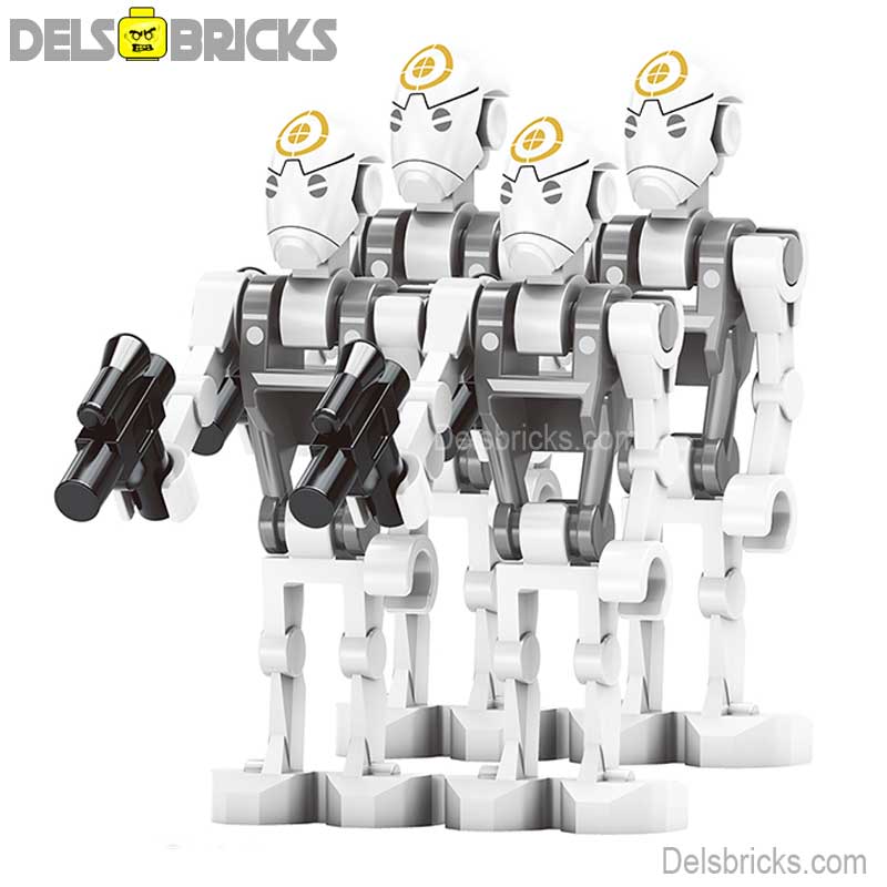 Commando Battle Droids set of 4 Star Wars Lego Minifigures Custom Toys NEW (ONLINE ORDER ONLY)
