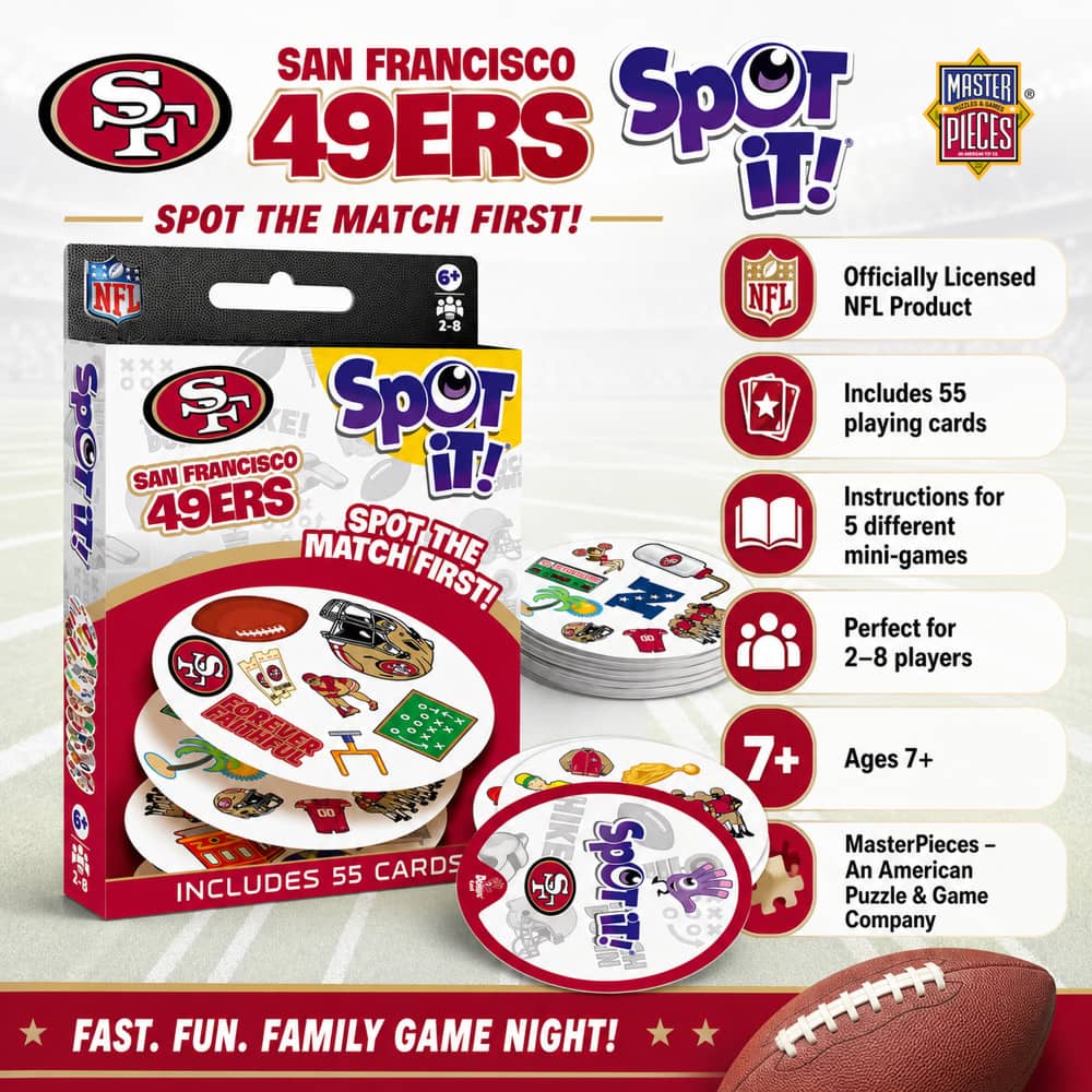 San Francisco 49ers Spot It! Card Game