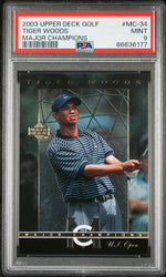 2003 UPPER DECK MAJOR CHAMPIONS TIGER WOODS MAJOR CHAMPIONS #MC-34 - PSA 9 (Online Order Only)