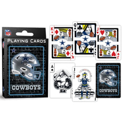 Dallas Cowboys Neon Playing Cards - 54 Card Deck