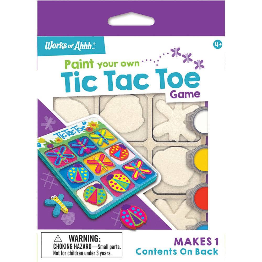 Tic Tac Toe - Wood Craft & Paint Kit (ONLINE ORDER ONLY)