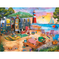 Campside - Oceanside Camping 300 Piece EZ Grip Jigsaw Puzzle (ONLINE ORDER ONLY)