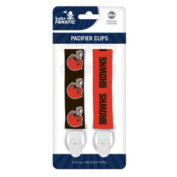 Cleveland Browns - Pacifier Clip 2-Pack (ONLINE ORDER ONLY)