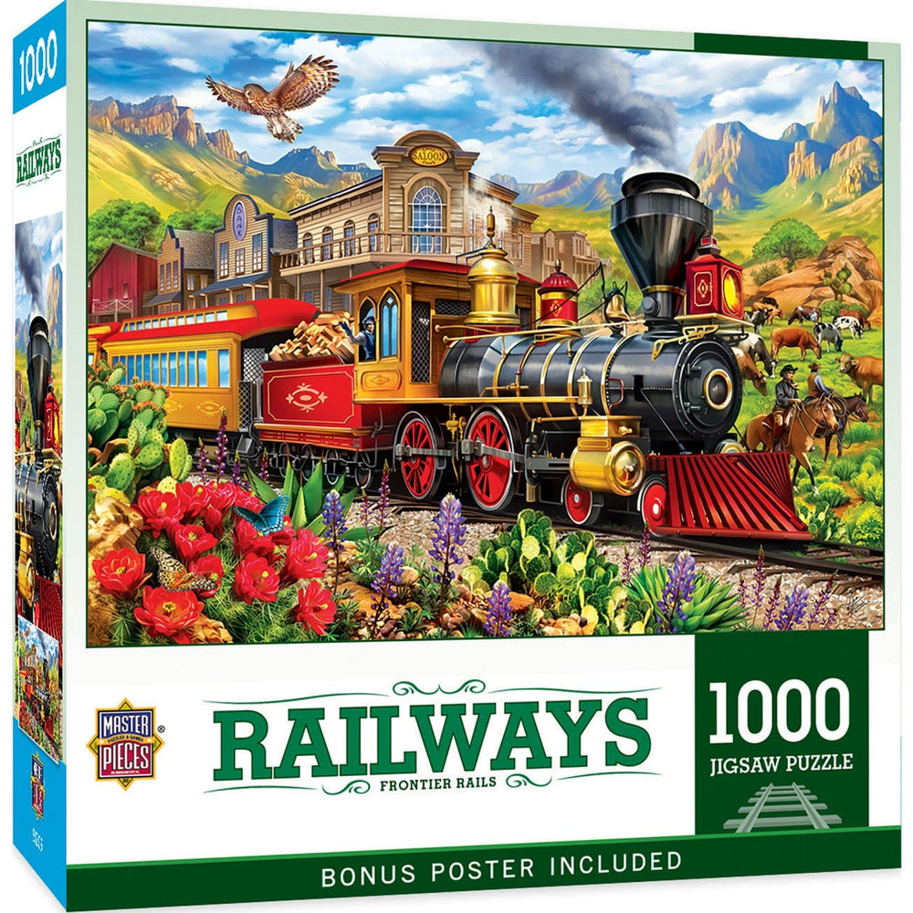 Railways - Frontier Rails 1000 Piece Jigsaw Puzzle (ONLINE ORDER ONLY)