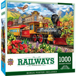 Railways - Frontier Rails 1000 Piece Jigsaw Puzzle (ONLINE ORDER ONLY)