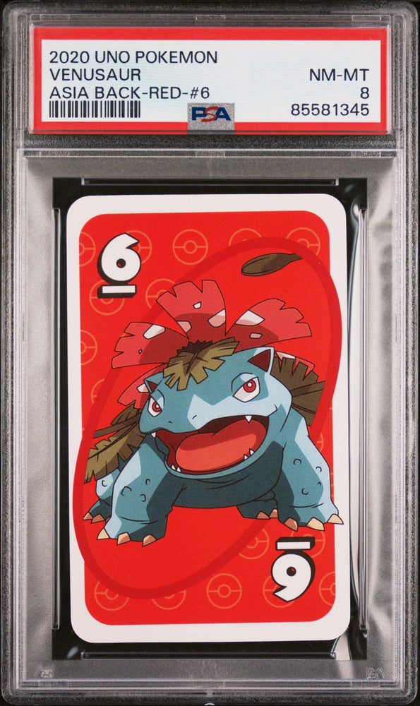 2020 UNO POKEMON VENUSAUR  -  PSA  8 (Online Order Only)