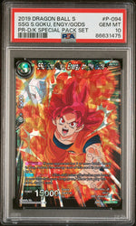 2019 DRAGON BALL SUPER SSG S.GOKU, ENGY/GODS #P-094 - PSA 10 (Online Order Only)