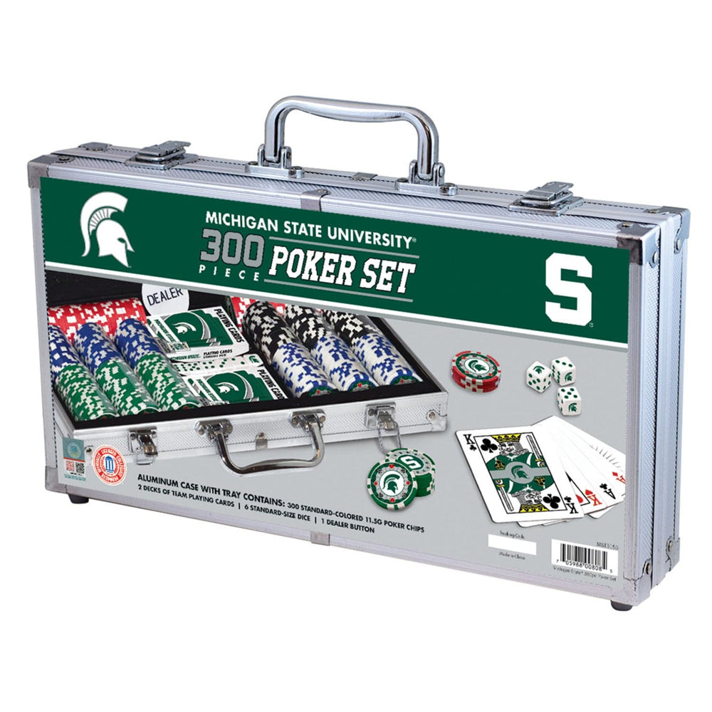 Michigan State Spartans 300 Piece Poker Set (ONLINE ORDER ONLY)