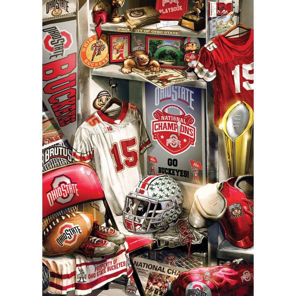 Ohio State Buckeyes - Locker Room 500 Piece Jigsaw Puzzle (ONLINE ORDER ONLY)