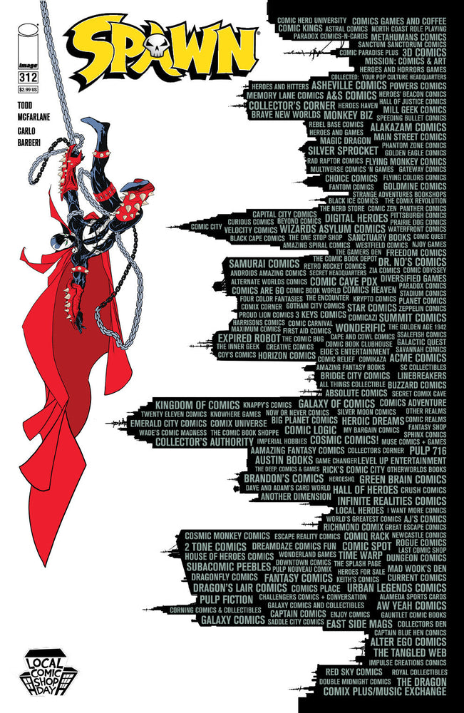 Spawn #312 E LCSD Todd McFarlane Variant (11/25/2020) Image (ONLINE ORDER ONLY)