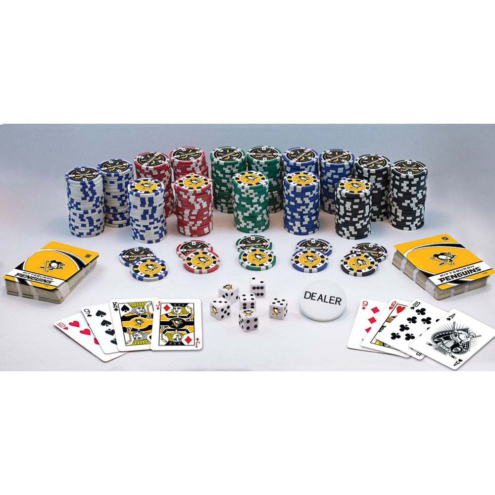 Pittsburgh Penguins 300 Piece Poker Set (ONLINE ORDER ONLY)