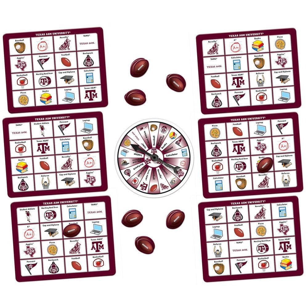 Texas A&M Aggies NCAA Bingo Game (ONLINE ORDER ONLY)