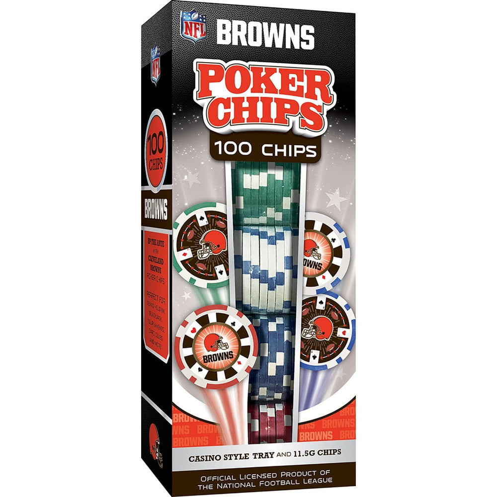 Cleveland Browns 100 Piece Poker Chips (ONLINE ORDER ONLY)